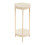 White 2-Tier Side Table Steel Frame Compact European Design 2
