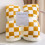 Sherpa Fleece Throw Blanket Checkered Pattern Yellow 50x60 2