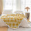 Sherpa Fleece Throw Blanket Checkered Pattern Yellow 50x60 6