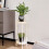 White 2-Tier Side Table Steel Frame Compact European Design 6