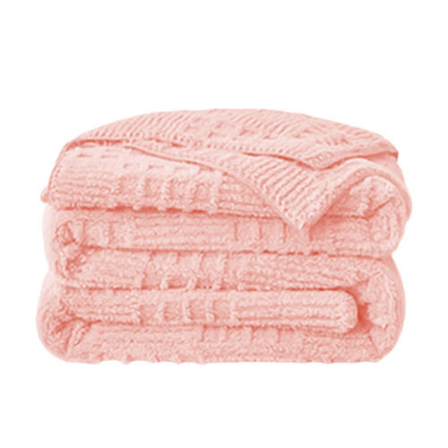 Pink fleece blanket 150x200cm soft lightweight throw 1