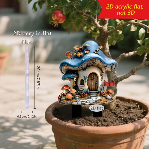 Dreamy Mushroom House Garden Decor 5-Pack 1