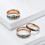 Unisex Tungsten Ring with Abalone Shell and Opal Inlay 6mm 2