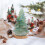 Artificial Crystal Christmas Tree Green Decorative Ornament 6