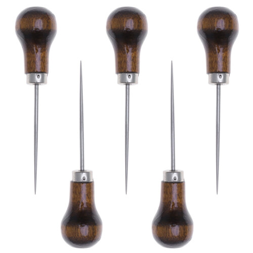 Hand Sewing Awl for Wood 5-Piece DIY Stitching Tool