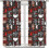 Abstract Kitchen Curtains Espresso Cupcake Pattern Rod 2
