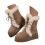 Women's Snow Boots Khaki Size 7.5 Cushioned Hook & Loop 3