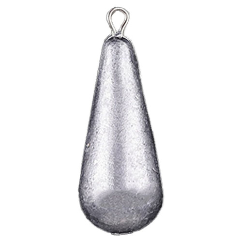 Fishing Weight Sinker Lead 40g Silver Raindrop Shape