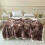 Queen Throw Blanket 90x90 in Double-Layer Lamb's Wool Milk 4