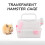 Transparent Hamster Travel Box Lightweight Carrier with 4