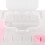 Transparent Hamster Travel Box Lightweight Carrier with 5