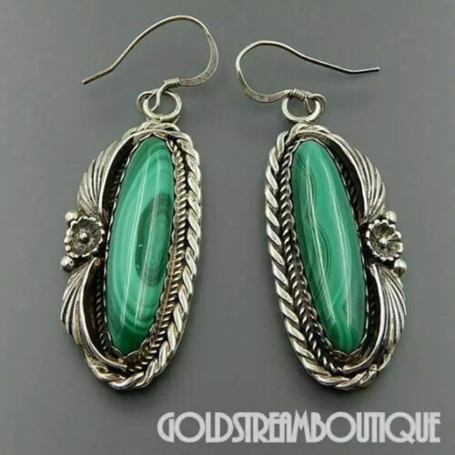 Boho Drop Earrings 925 Silver Tourmaline Jewelry Set