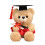 Doctoral Graduation Bear Stuffed Animal Doll 3