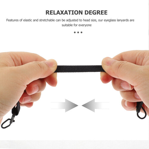 Non-Slip Eyeglass Cord Adjustable Elastic Retainer 4 Pcs 1