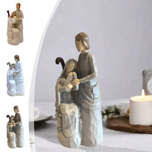 Nativity Set Resin Indoor Religious Gift 3-Piece