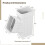 Y-Shaped Gutter Downspout Connector 3.2 x 2.5 Inches 6
