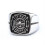 Firefighter Ring Stainless Steel Black Red Enamel Size 11 1