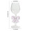 Glass Wine Glass with Bow High-Footed 12 oz 3