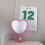 Pink Heart Acrylic Makeup Mirror Two-Sided 1pc 3
