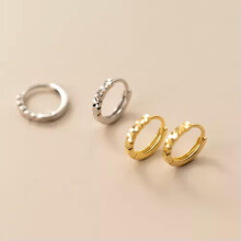 925 Sterling Silver Hoop Huggie Earrings for Women