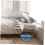 MUSEYA Chamber Pot with Cover Grey PVC 1 Set 4