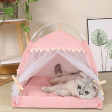 Foldable Pet Kennel Semi-Enclosed Outdoor Dog House for