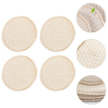 Beige Cotton Nursing Pads Reusable Leak-Proof Soft
