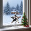 Cow Print Christmas Tree Topper Bow Black White Large 8