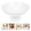 Supvox ceramic dessert bowl white smooth line 1 piece 8