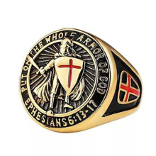 Sword and Shield Warrior Ring Stainless Steel Size 12