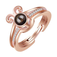 Sun Wukong Ring Stainless Steel Rose Gold Adjustable