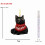 Black Cat Ornaments in Red Sweater 8PCS 3