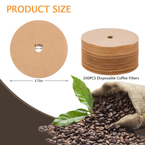 Natural Unbleached Percolator Coffee Filters 600 Pcs 1