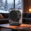 Compact Desk Space Heater 9x8in 90 Adjustable Black 1