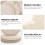 Beige Cotton Nursing Pads Reusable Leak-Proof Soft 6