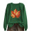 Women's Crewneck Sweatshirt Fall Leaf Graphic Long Sleeve 1