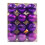 Shatterproof Plastic Christmas Ornaments Purple 2.4In 2