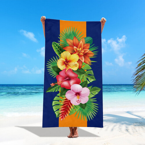 YZEGDCH Oversized Microfiber Beach Towel 30x60in 2