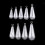 Fishing Weight Sinker Lead 40g Silver Raindrop Shape 8