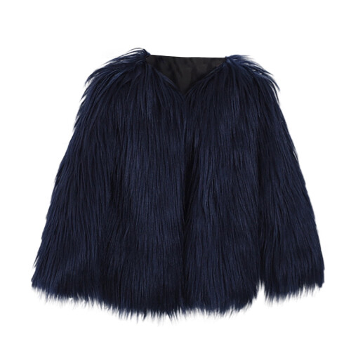 Boy Fleece Jacket Round Neck Windproof Winter Warm Coat for