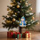 Christmas Snowman Ornament Blue Acrylic Flat 3 Inch 4