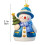 Christmas Snowman Ornament Blue Acrylic Flat 3 Inch 3