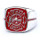 Firefighter Ring Stainless Steel Black Red Enamel Size 11 5