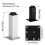 Adjustable Aluminum Cabinet Legs Square 4 pcs 20 cm Silver 4
