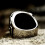 Gothic Guitar Skull Ring Stainless Steel Size 9 5