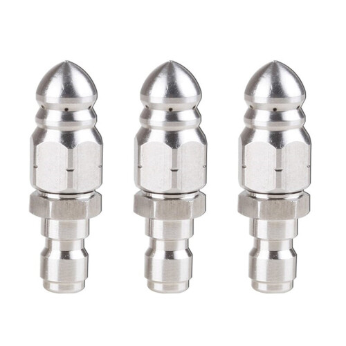 Stainless Steel Sewer Cleaning Nozzle 3 Pack 2