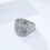 Women's Stainless Steel Wedding Band Ring Silver Size 8 4