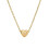 Initial Pendant Necklace 18K Gold Plated Figaro Chain 1