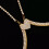 Crystal chest bracket chain body chain silver 5