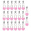 Mini Heart Padlock with Key 20 Sets 2